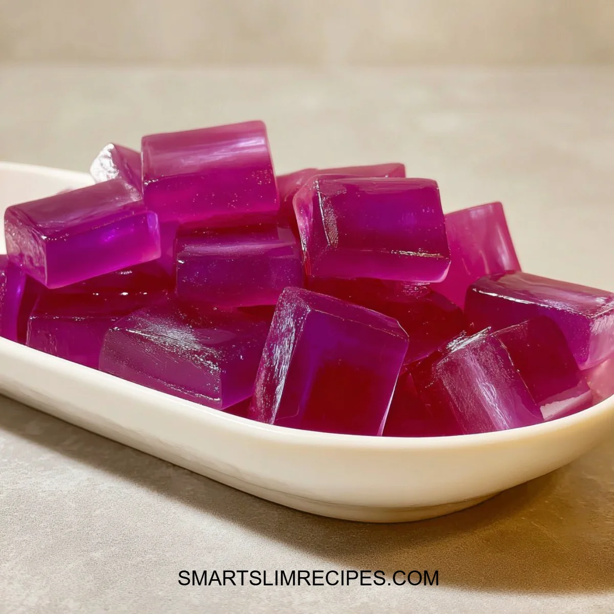 Delicious pink gelatin trick dessert recipe
