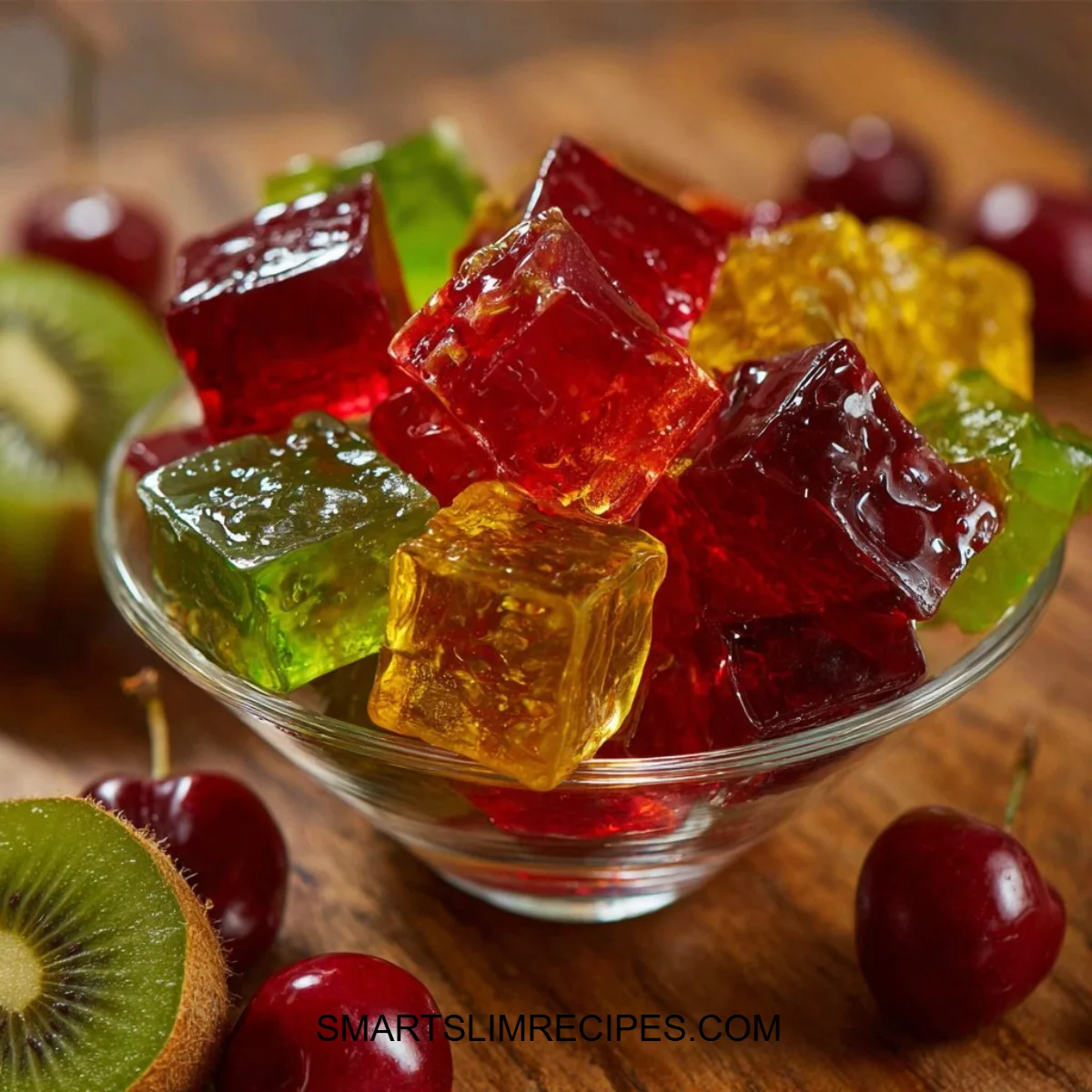 Vegan Jelly made with Agar-Agar served in a bowl