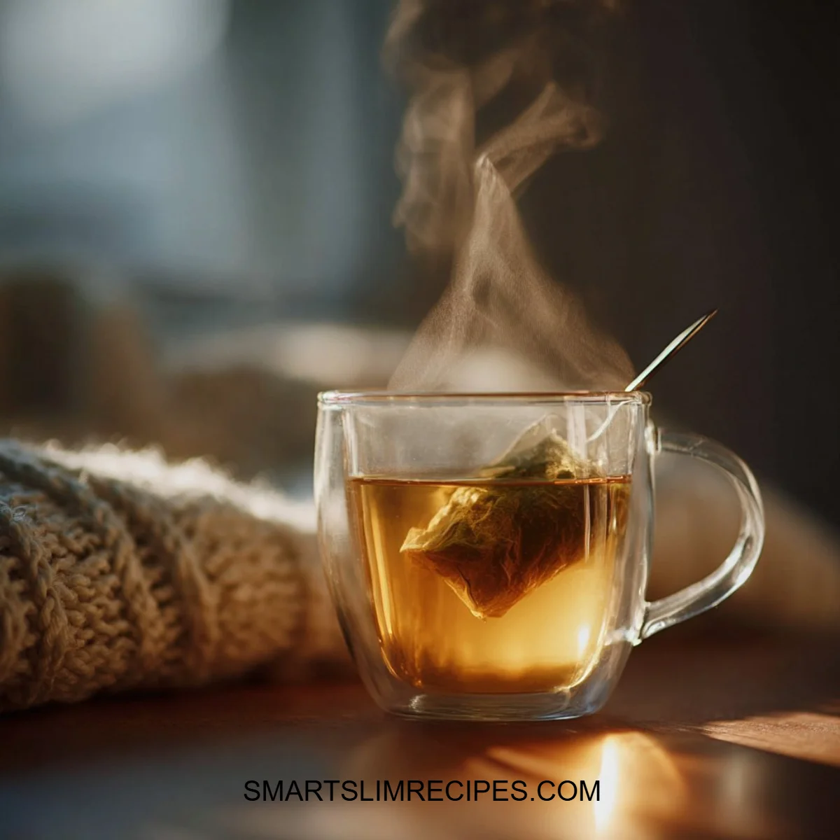 A warm gelatin drink paired with colorful gelatin cubes in a cozy setting.